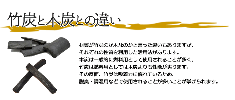 竹炭と木炭の違い